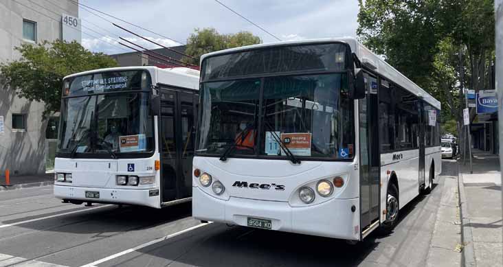 Nuline Volvo B10BLE Volgren CR221L 206 & Mee Mercedes O405NH CR225L 62